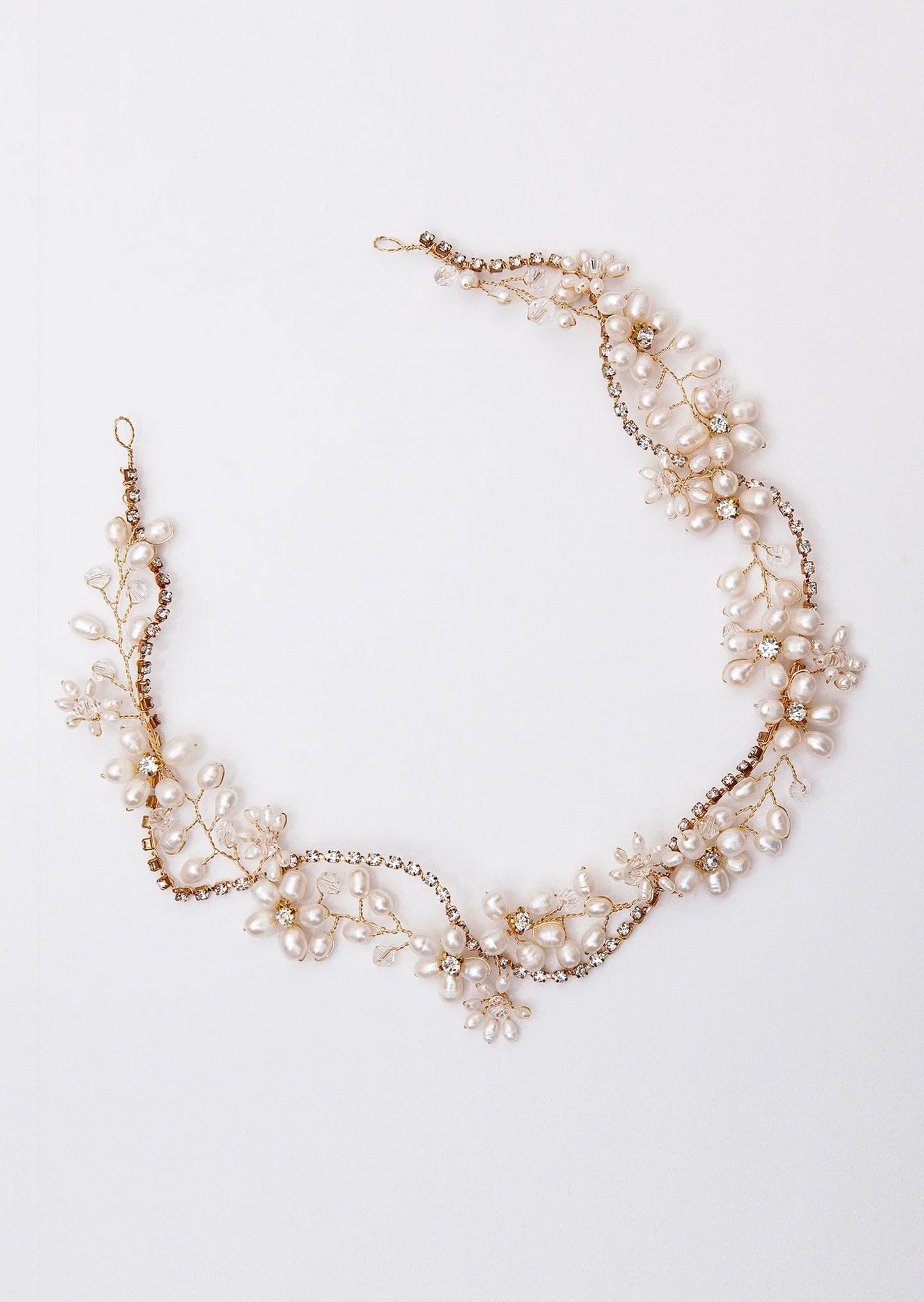 Freshwater Flower Pearl Hair Vine