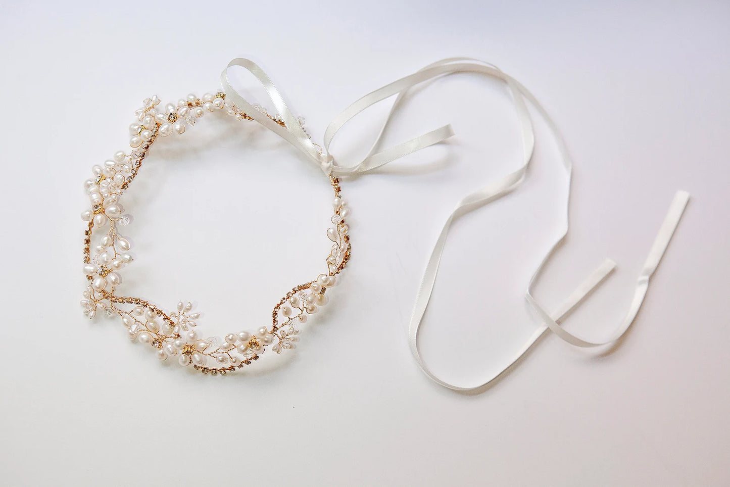 Freshwater Flower Pearl Hair Vine