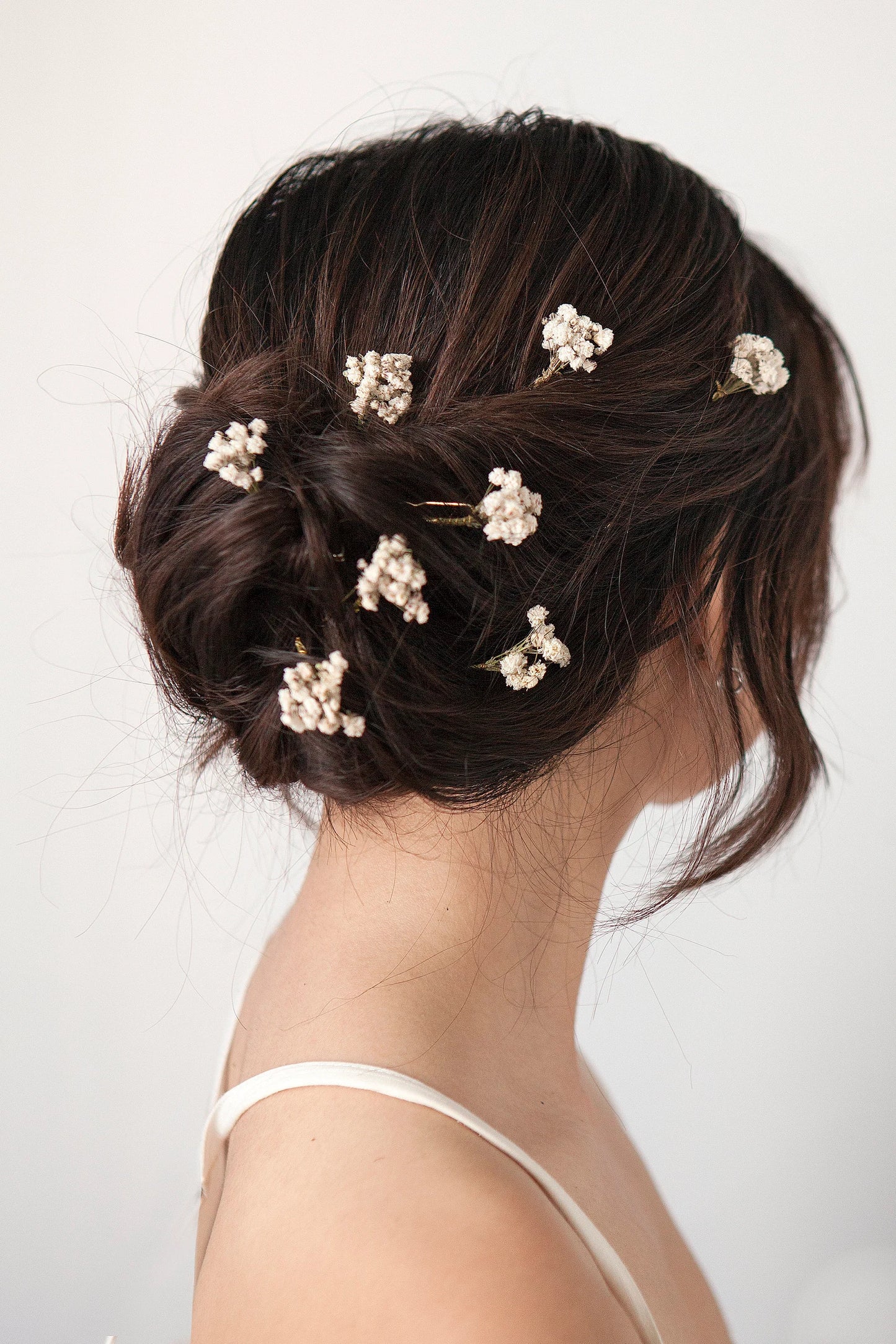 10 Mini Baby's Breath Hair Pins