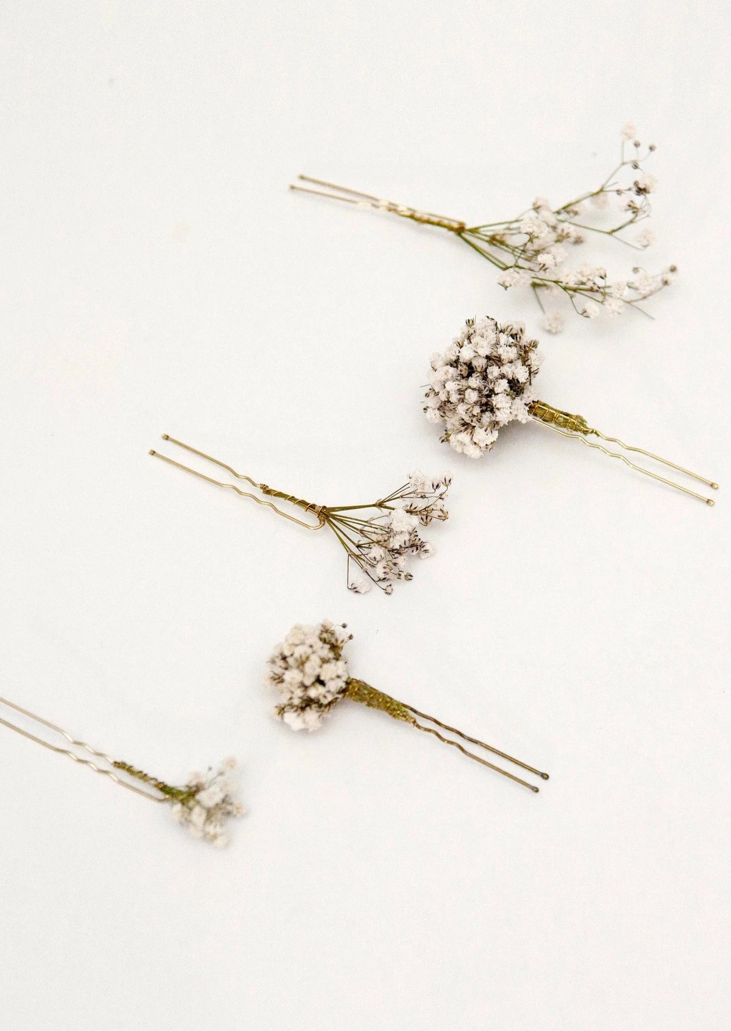Big Spread-out Dried Baby's Breath Hair Pins