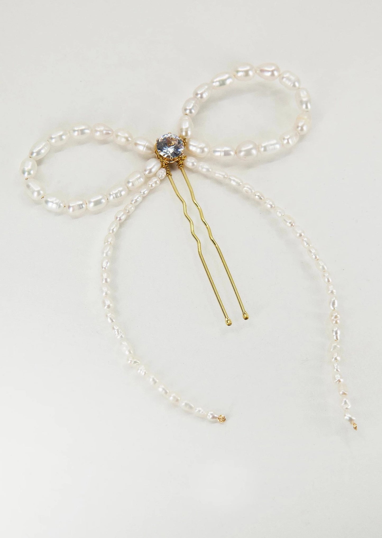 Freshwater Pearl Bow Hair Pin