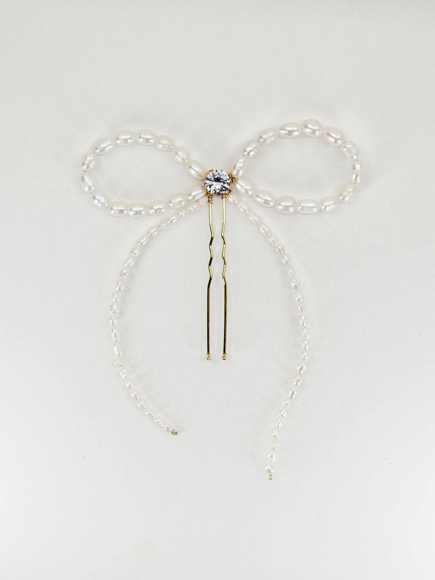 Freshwater Pearl Bow Hair Pin