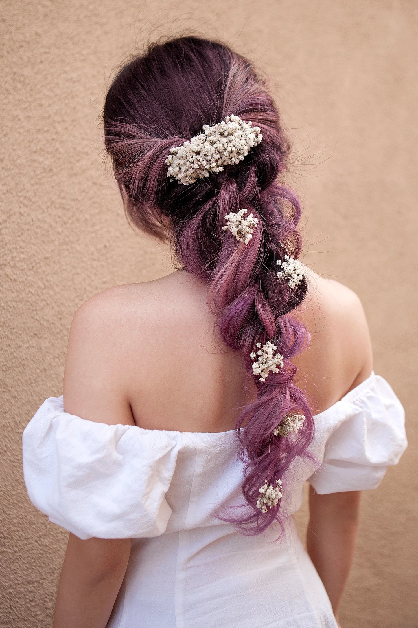 Dried Baby's Breath Small Hair Pins