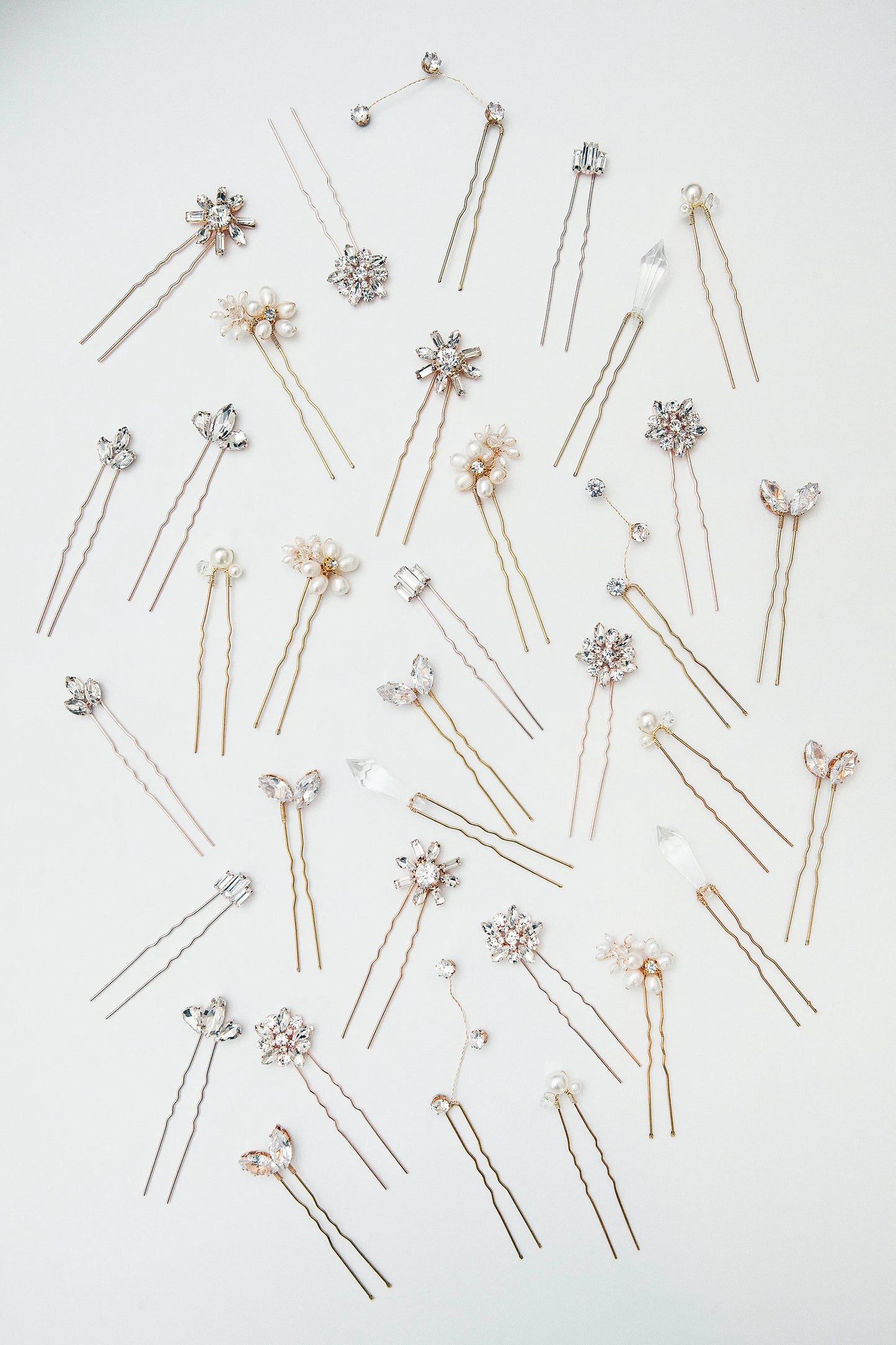 Double Flowers Freshwater Pearl Hair Pins