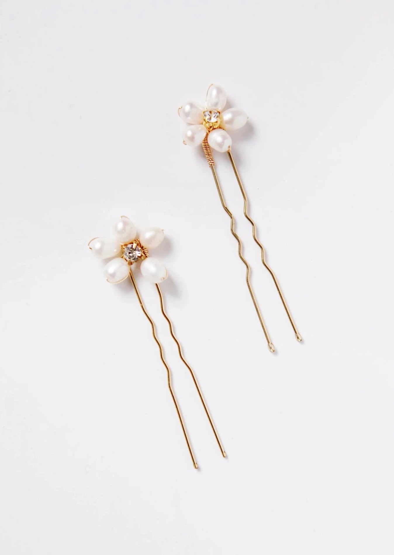 Freshwater Flower Pearl Hair Pins