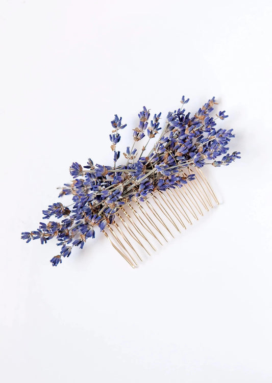 Dried Lavender Hair Comb