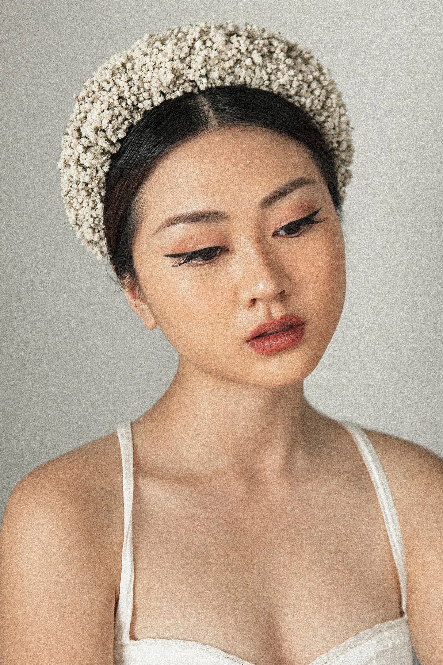 Dried Baby's Breath Thin Headband