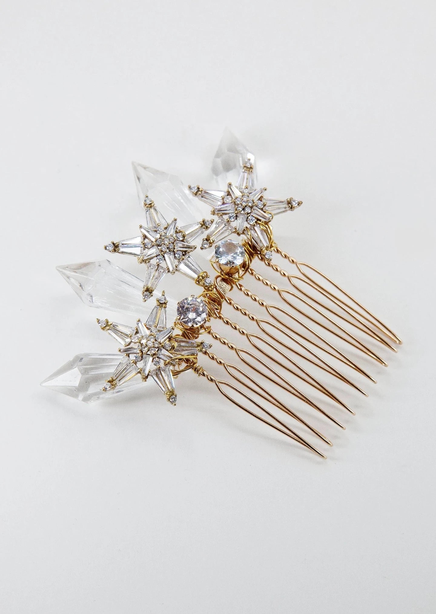 Crystal Star Resin Hair Comb