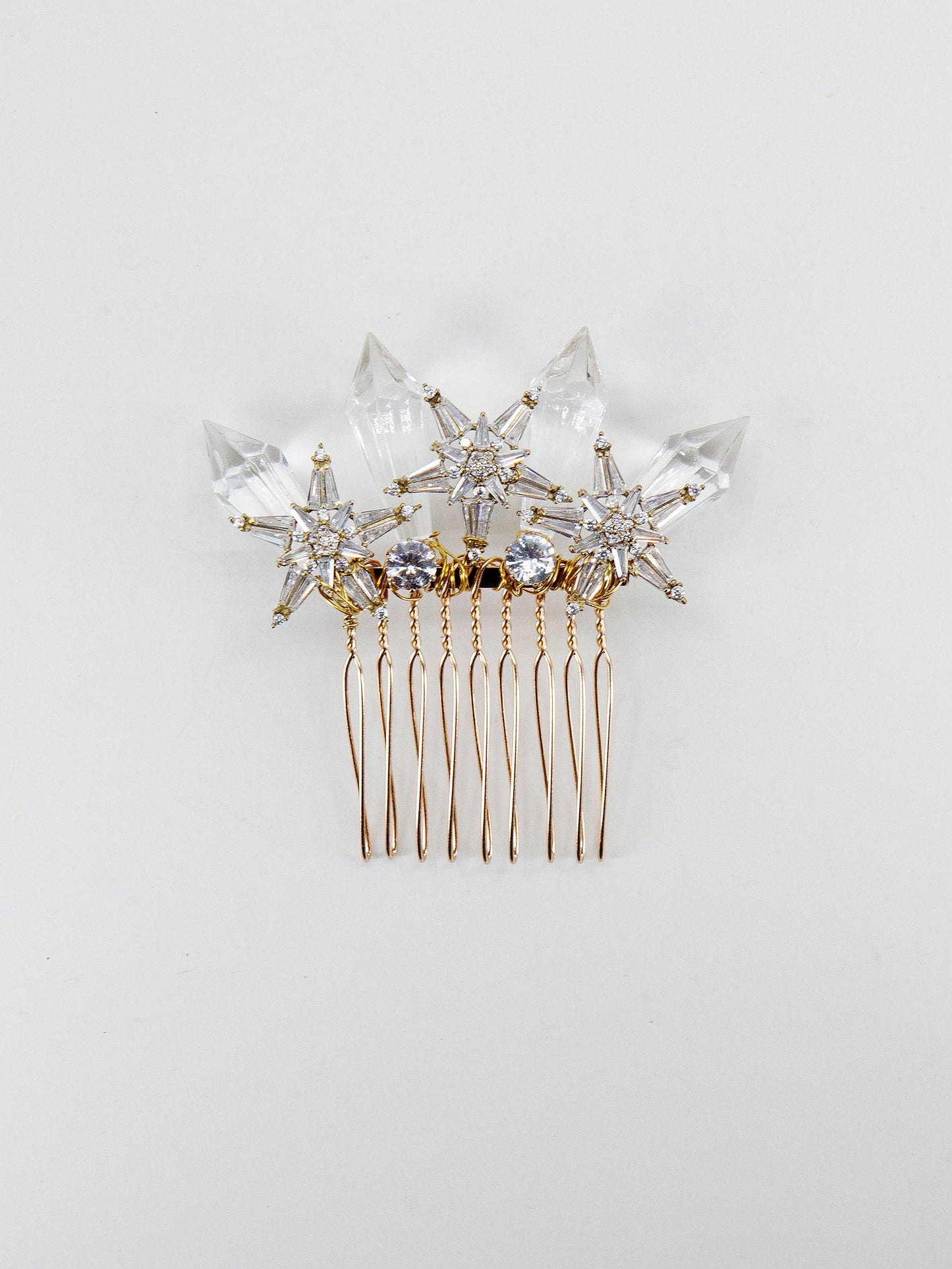 Crystal Star Resin Hair Comb