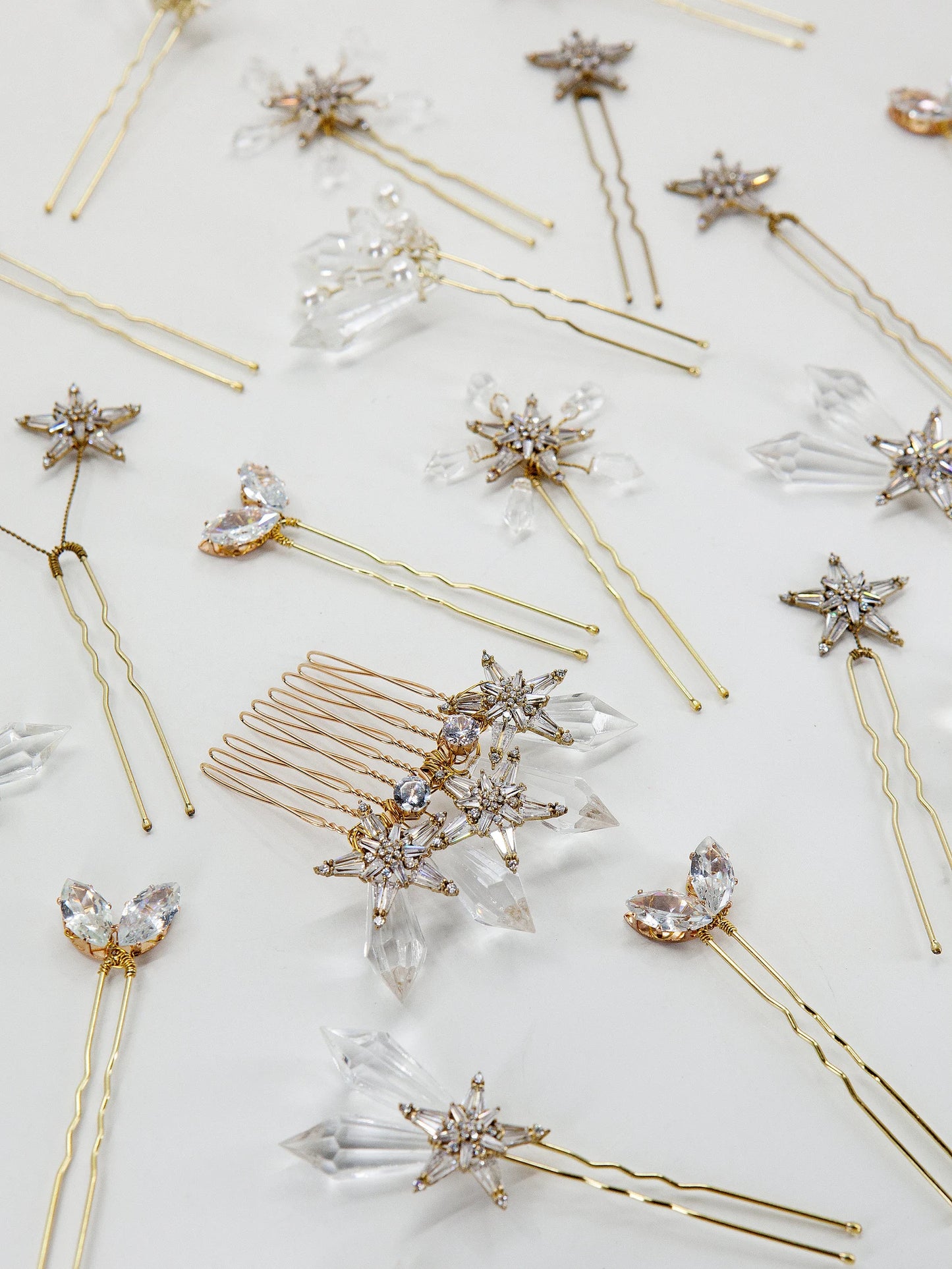 Crystal Star Resin Hair Comb